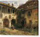 Hof der Furstenburg in Burgeis - Canvas Print