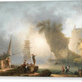 Mediterranean View at Daybreak - Canvas Print