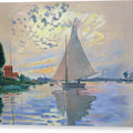 Sailboat at Le Petit-Gennevilliers - Canvas Print