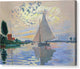 Sailboat at Le Petit-Gennevilliers - Canvas Print