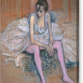 Seated Dancer 1 - Canvas Print
