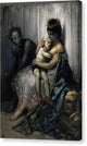 The Family of Street Acrobats - the Injured Child 1 - Canvas Print