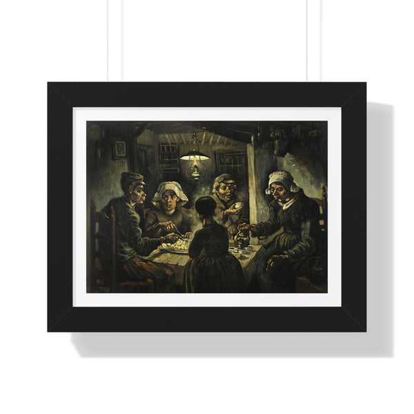 The Potato Eaters - Framed Print