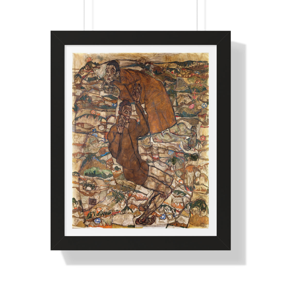 Levitation (The Blind II) by Egon Schiele - Framed Print - Zapista