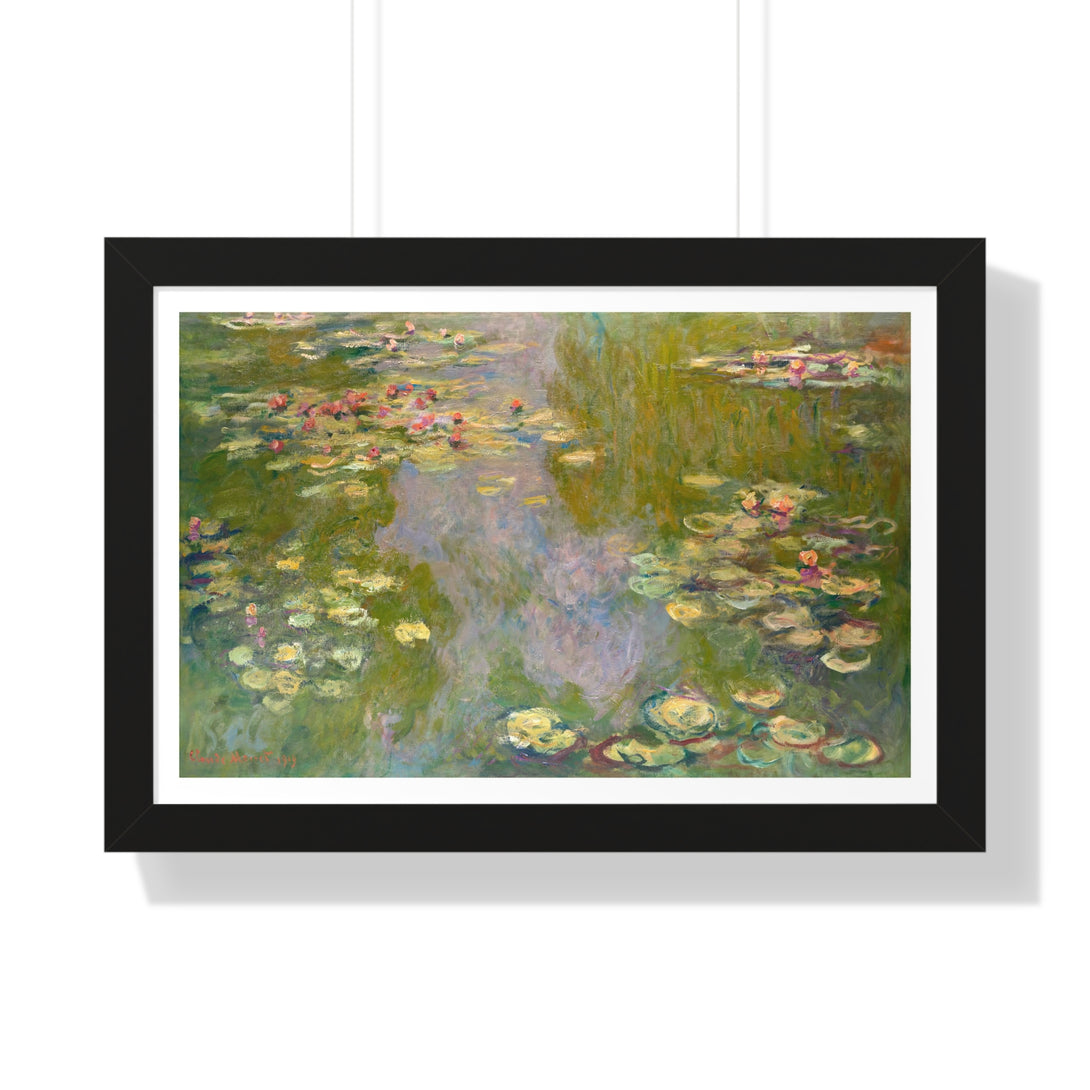 Water Lilies by Claude Monet - Framed Print - Zapista