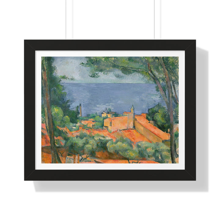 L'Estaque aux toits rouges by Paul Cézanne - Framed Print - Zapista