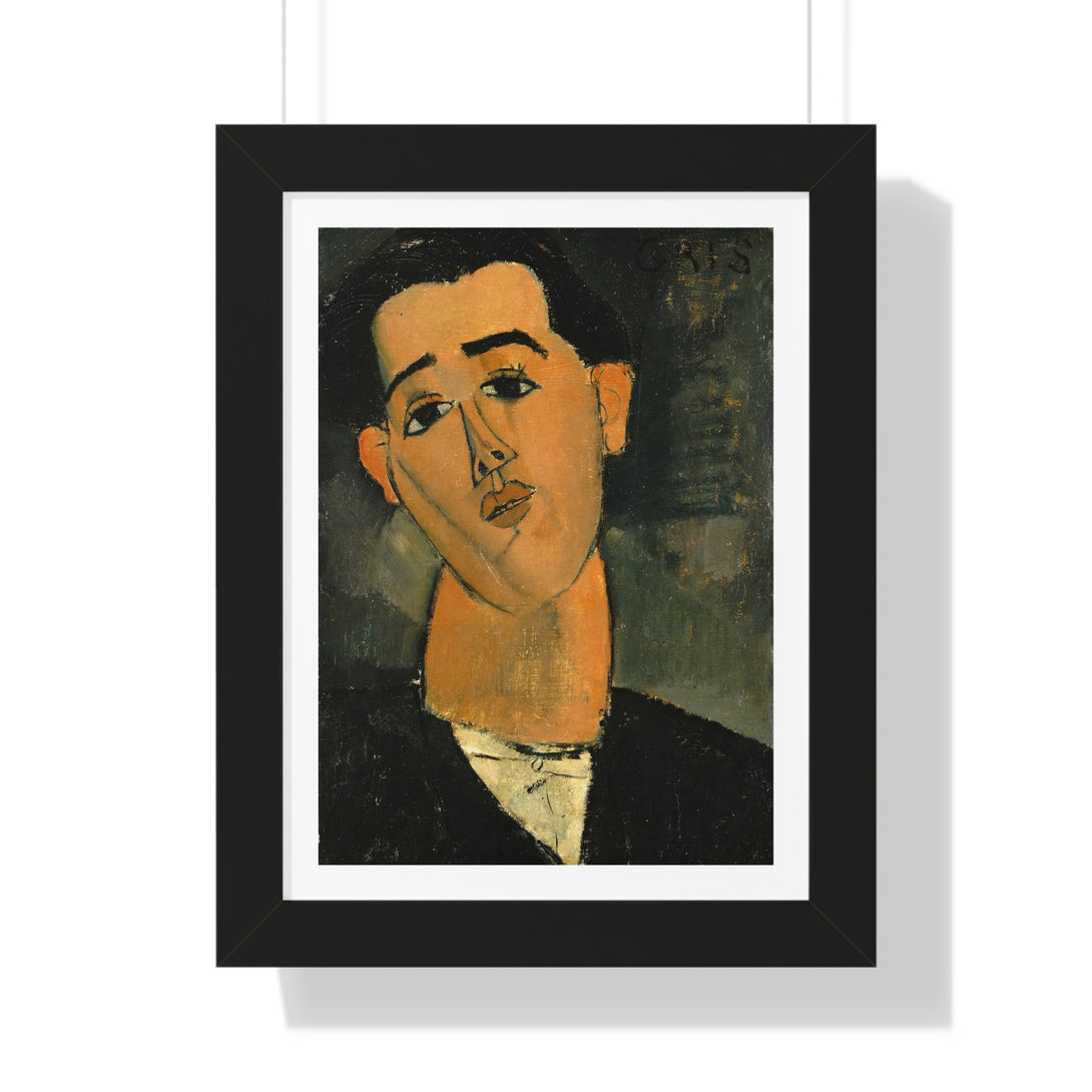 Juan Gris by Amedeo Modigliani - Framed Print - Zapista