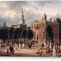Independence Hall in Philadelphia - Canvas Print