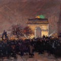 11 novembre 1920 Installation des cendres du soldat inconnu sous l'Arc de Triomphe de l'Etoile by Ernest Jules Renoux - Art Print - Zapista