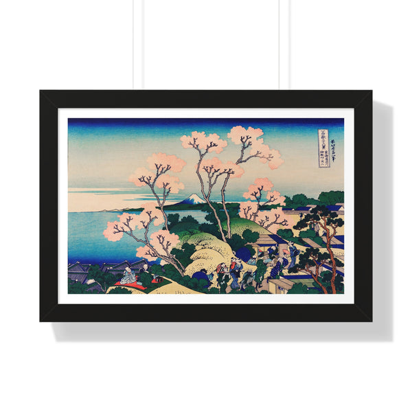 Goten-Yama Hill, Shinagawa on the Tokaido by Katsushika Hokusai - Framed Print - Zapista