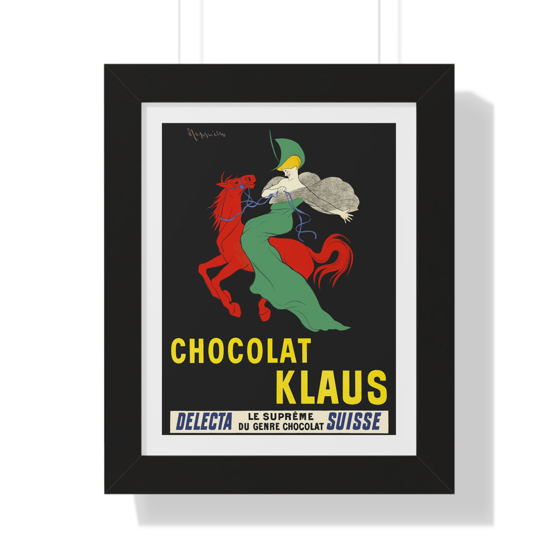 Chocolat Klaus by Leonetto Cappiello - Framed Print - Zapista