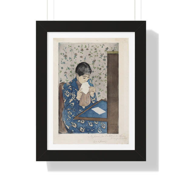 The Letter by Mary Cassatt - Framed Print - Zapista