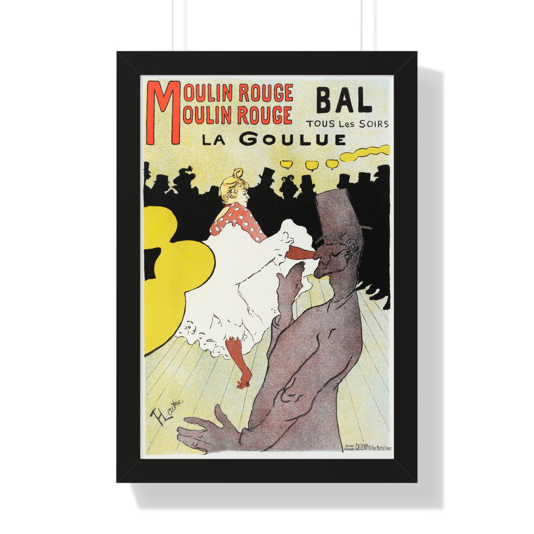 Moulin Rouge: La Goulue by Henri de Toulouse-Lautrec - Framed Print - Zapista