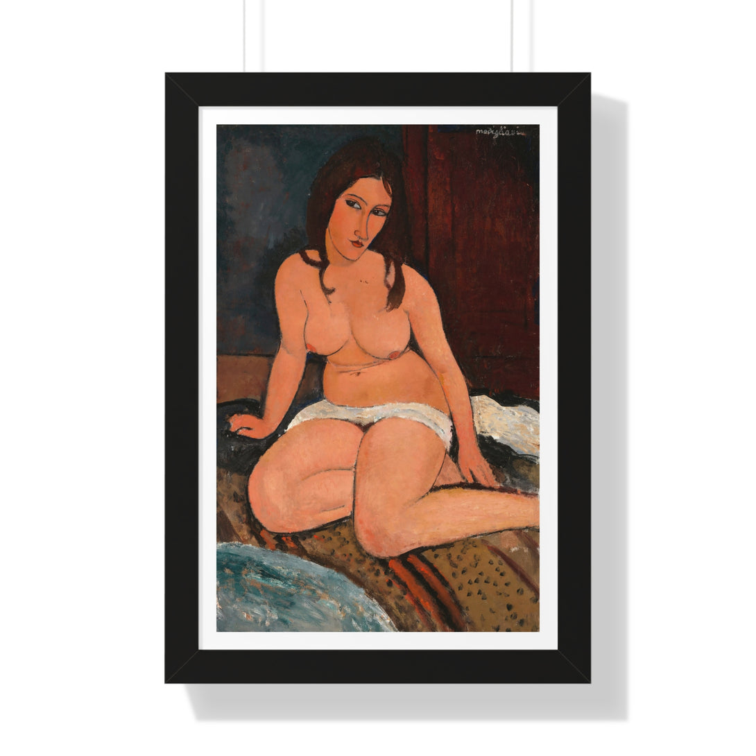 Seated Nude by Amedeo Modigliani - Framed Print - Zapista