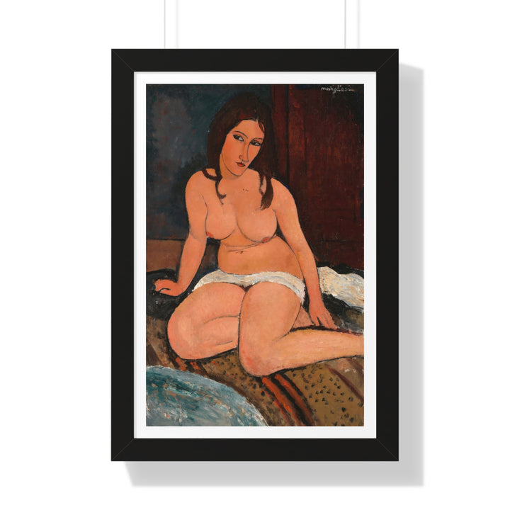 Seated Nude by Amedeo Modigliani - Framed Print - Zapista