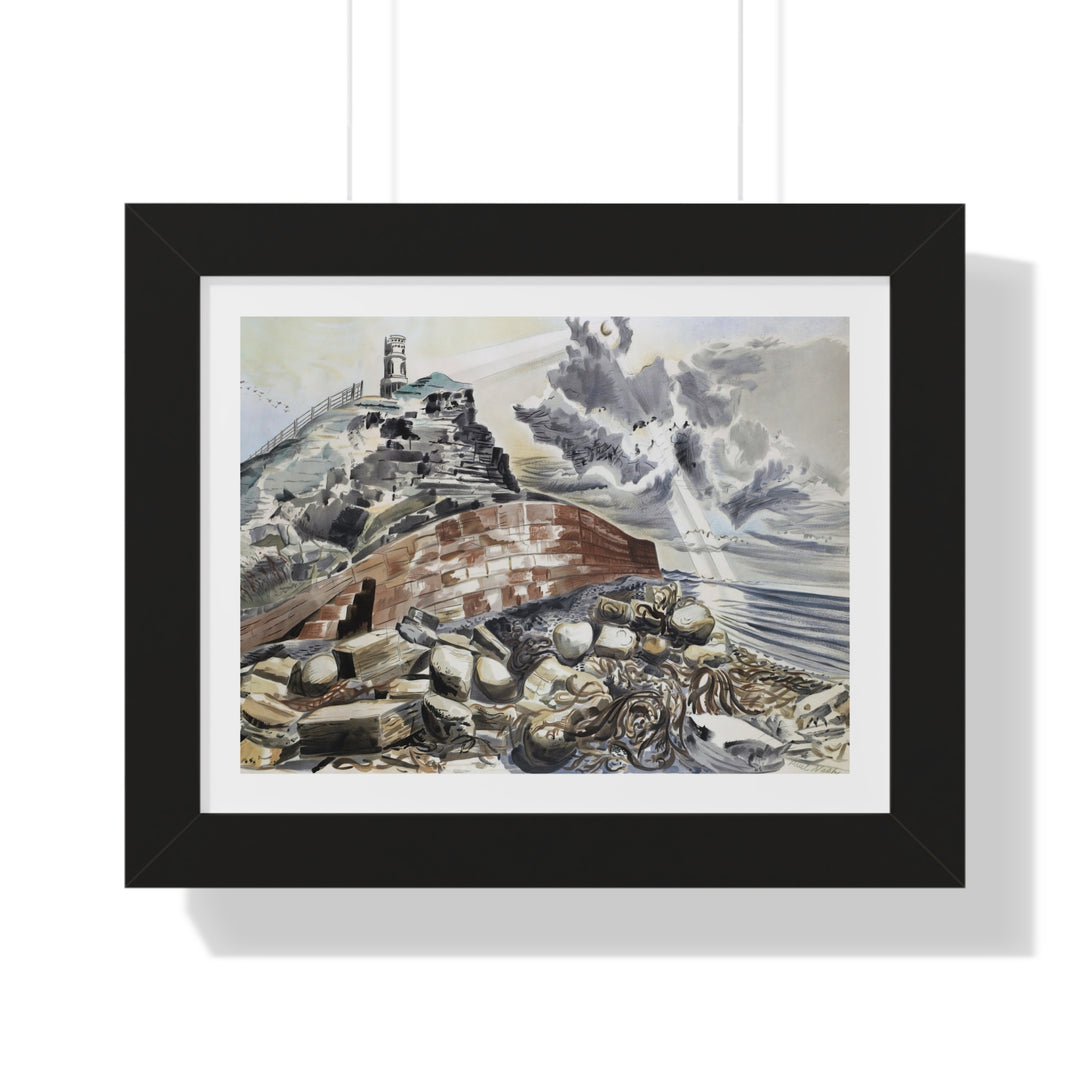 Kimmeridge Folly, Dorset by Paul Nash - Framed Print - Zapista