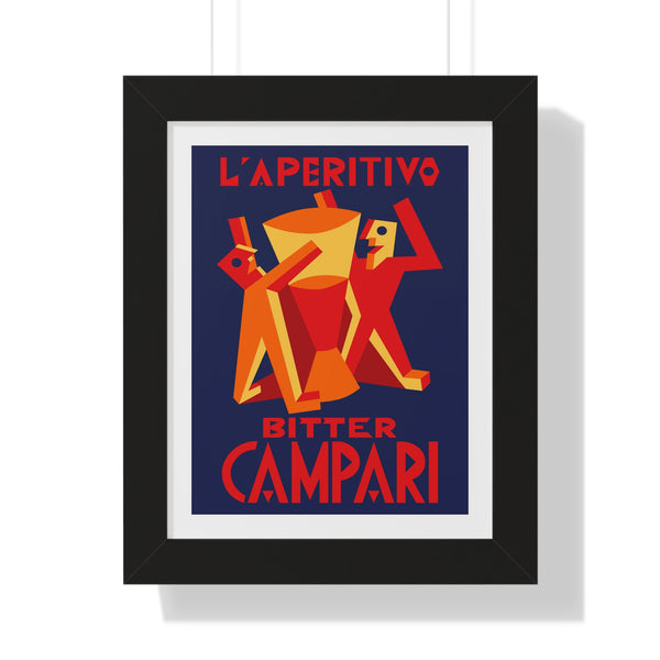 L'aperitivo Bitter Campari - Framed Print - Zapista