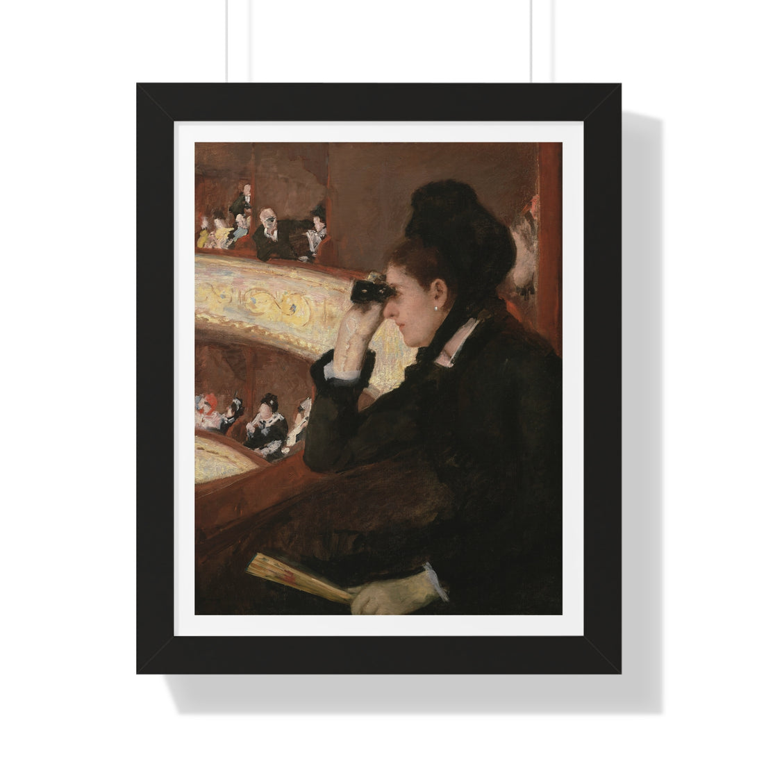 In the Loge by Mary Cassatt - Framed Print - Zapista