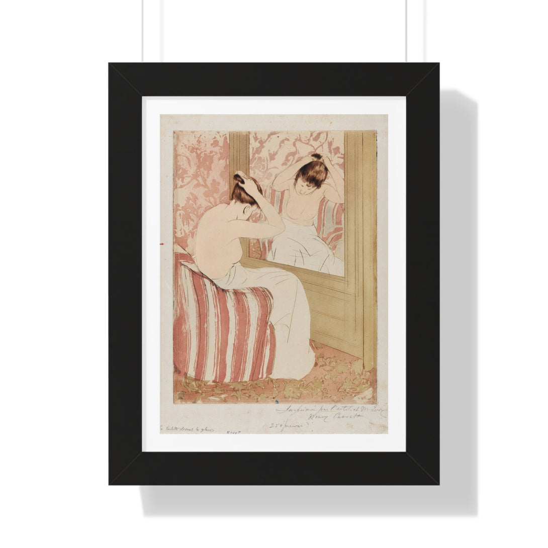 The Coiffure by Mary Cassatt - Framed Print - Zapista