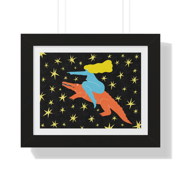 Starry Ride V2 - Framed Print - Zapista