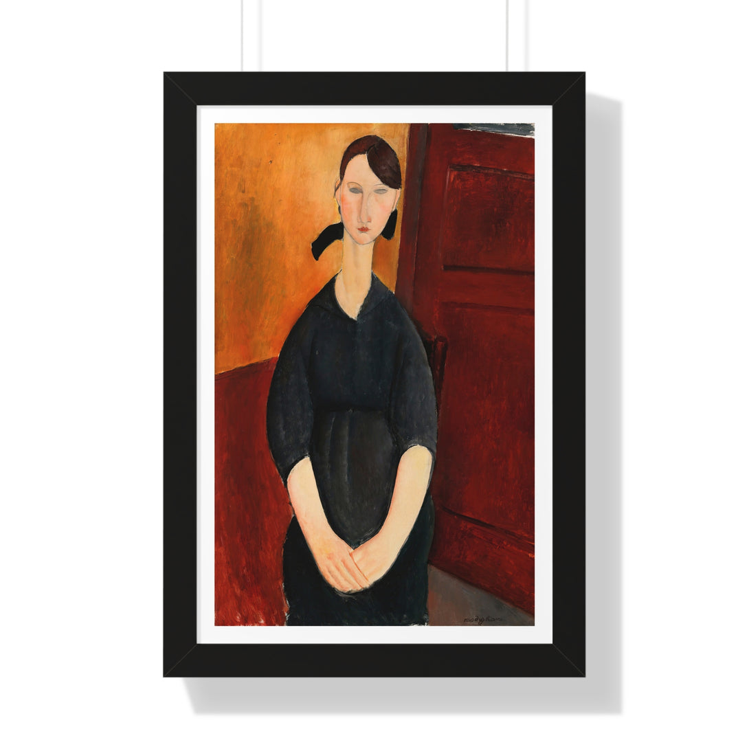 Portrait of Paulette Jourdain by Amedeo Modigliani - Framed Print - Zapista