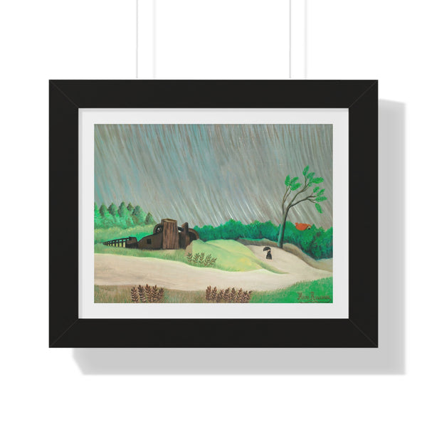 Un Matin De Pluie by Henri Rousseau - Framed Print - Zapista