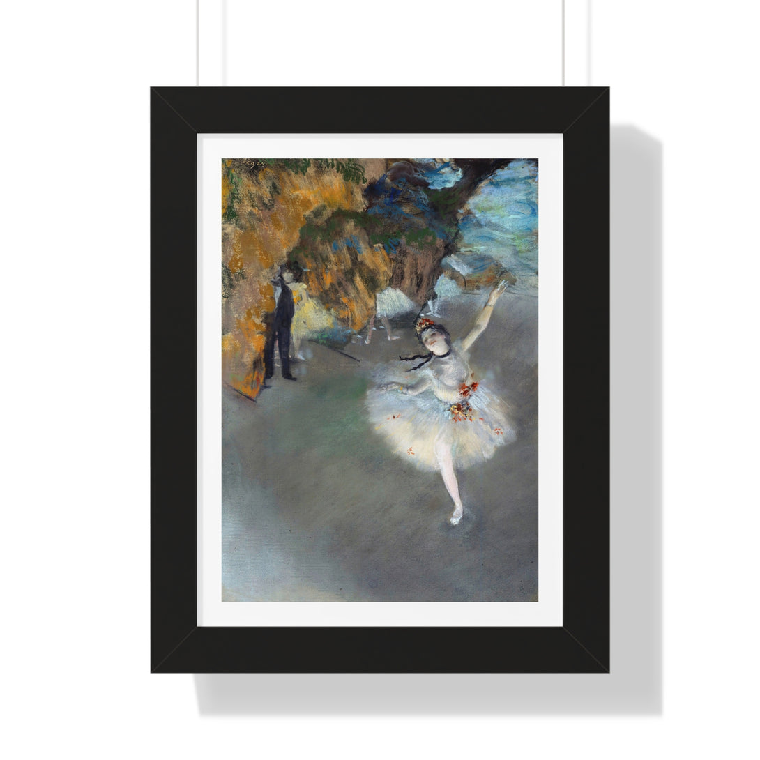 Ballet / L'étoile / Danseuse sur la scène by Edgar Degas - Framed Print - Zapista