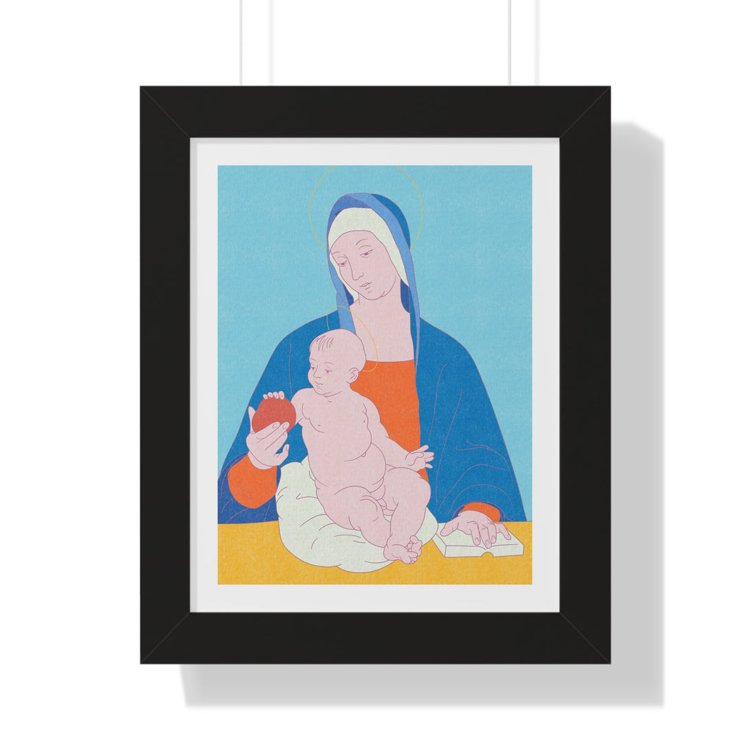 Madonna of the Pomegranate - Framed Print - Zapista