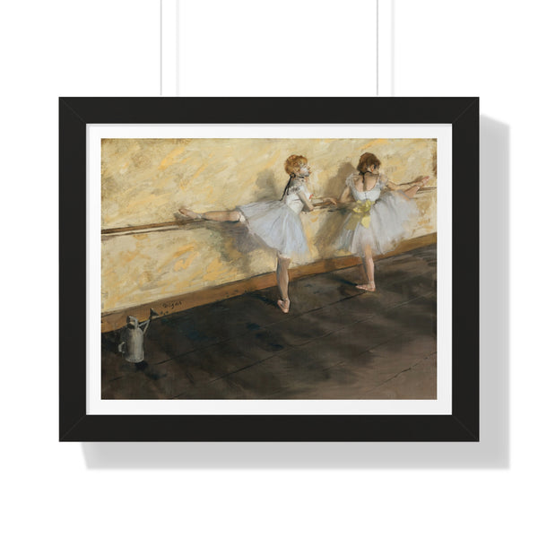 Dancers Practicing at the Barre by Edgar Degas - Framed Print - Zapista