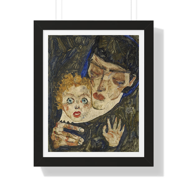 Mother and Child by Egon Schiele - Framed Print - Zapista