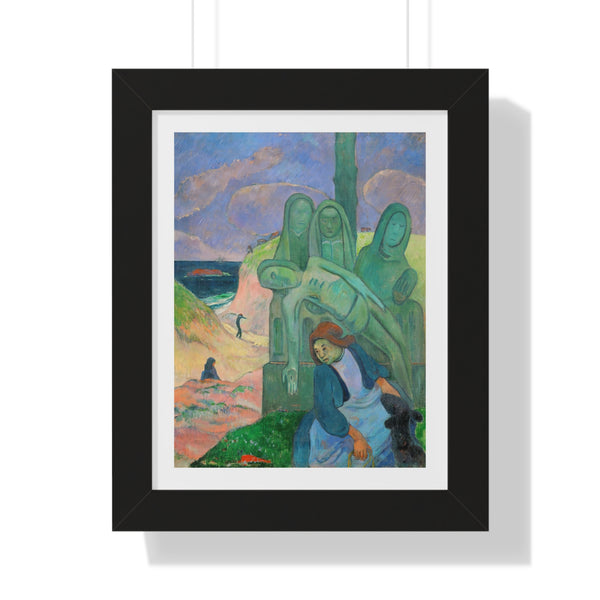 The Green Christ by Paul Gauguin - Framed Print - Zapista