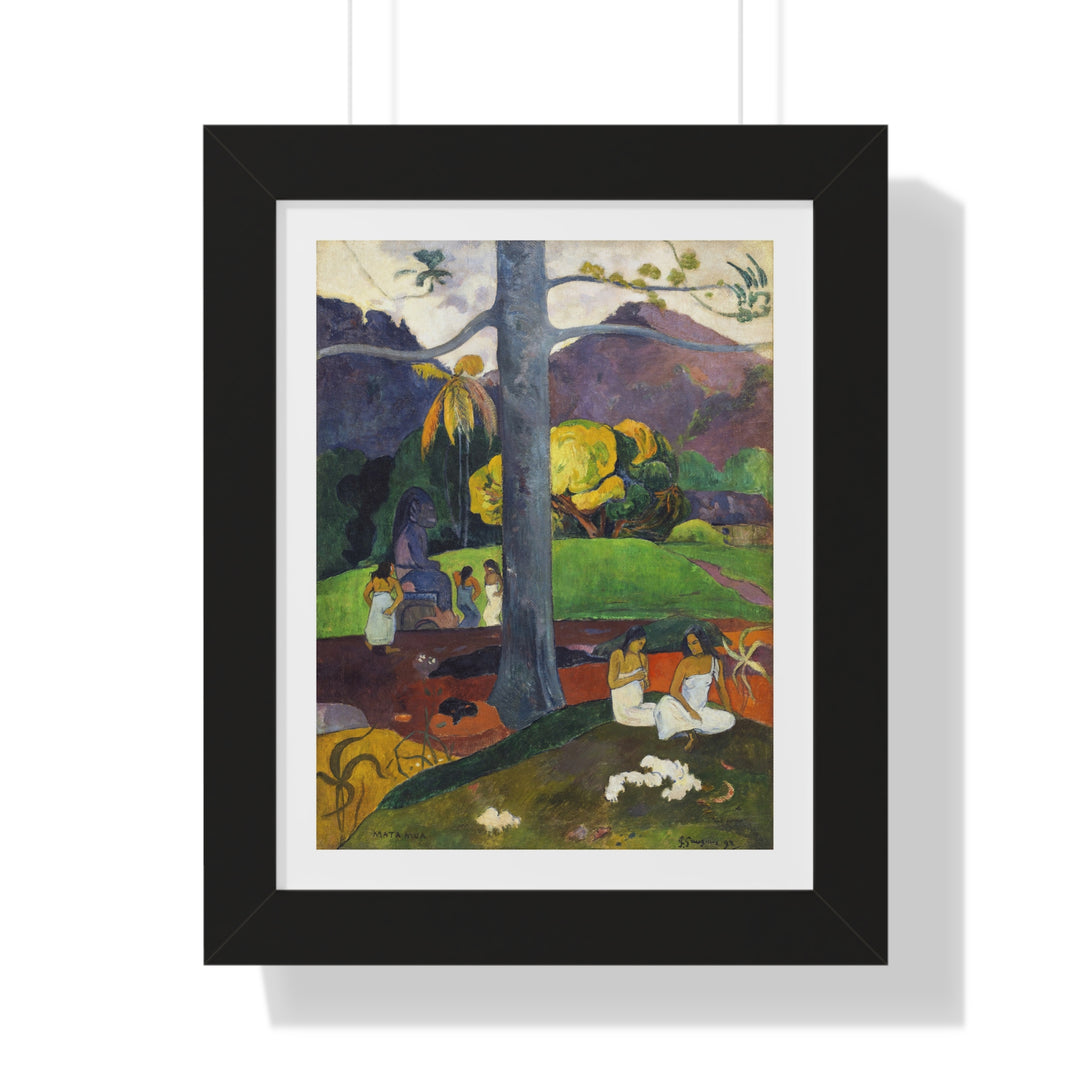 Mata Mua by Paul Gauguin - Framed Print - Zapista