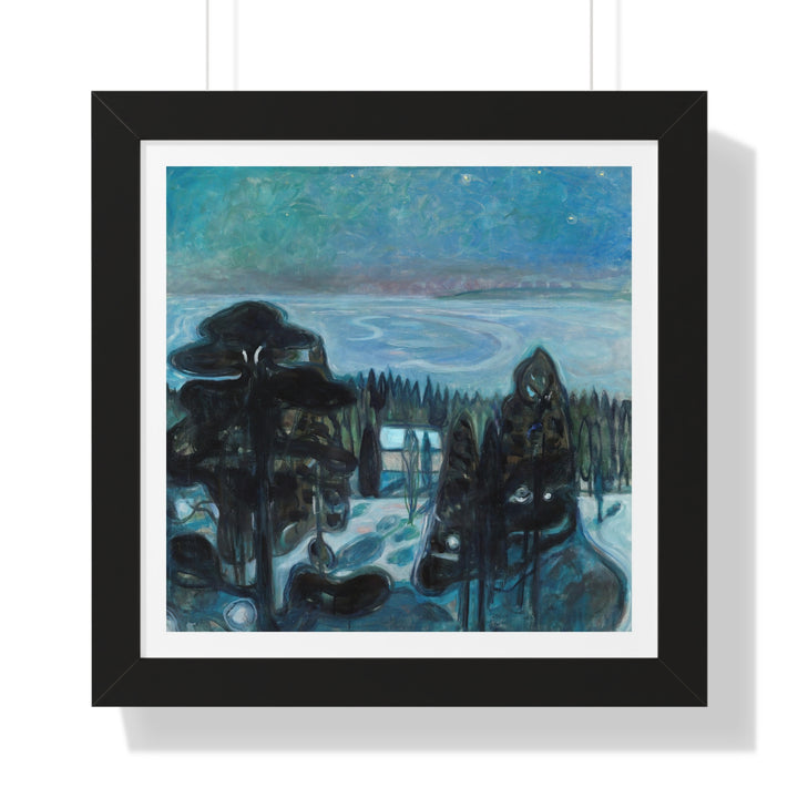 White Night by Edvard Munch - Framed Print - Zapista