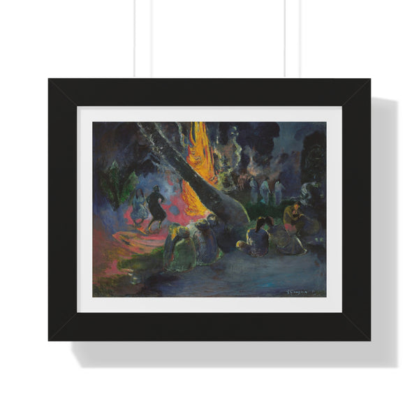 Upa Upa (The Fire Dance) by Paul Gauguin - Framed Print - Zapista