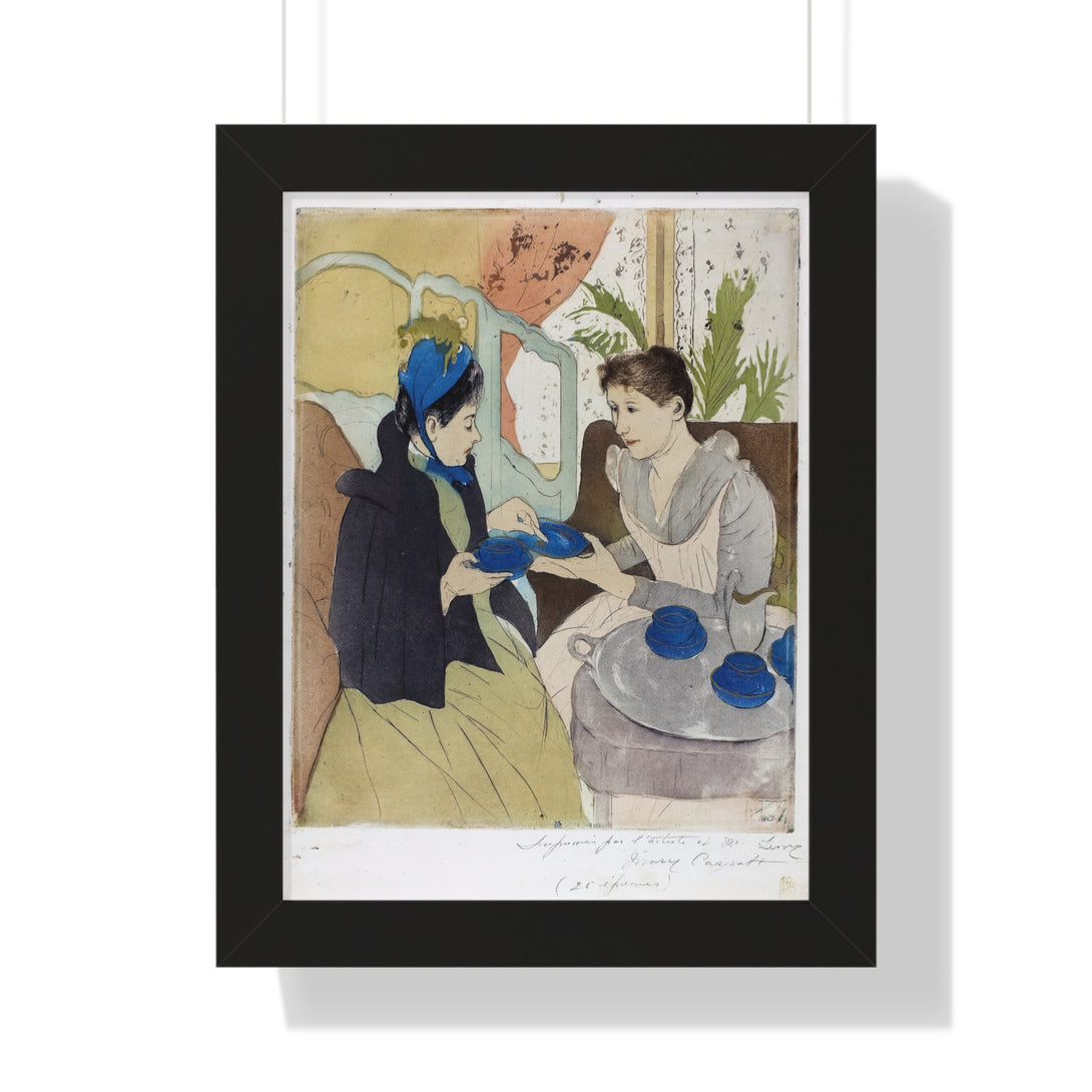 Afternoon Tea Party by Mary Cassatt - Framed Print - Zapista