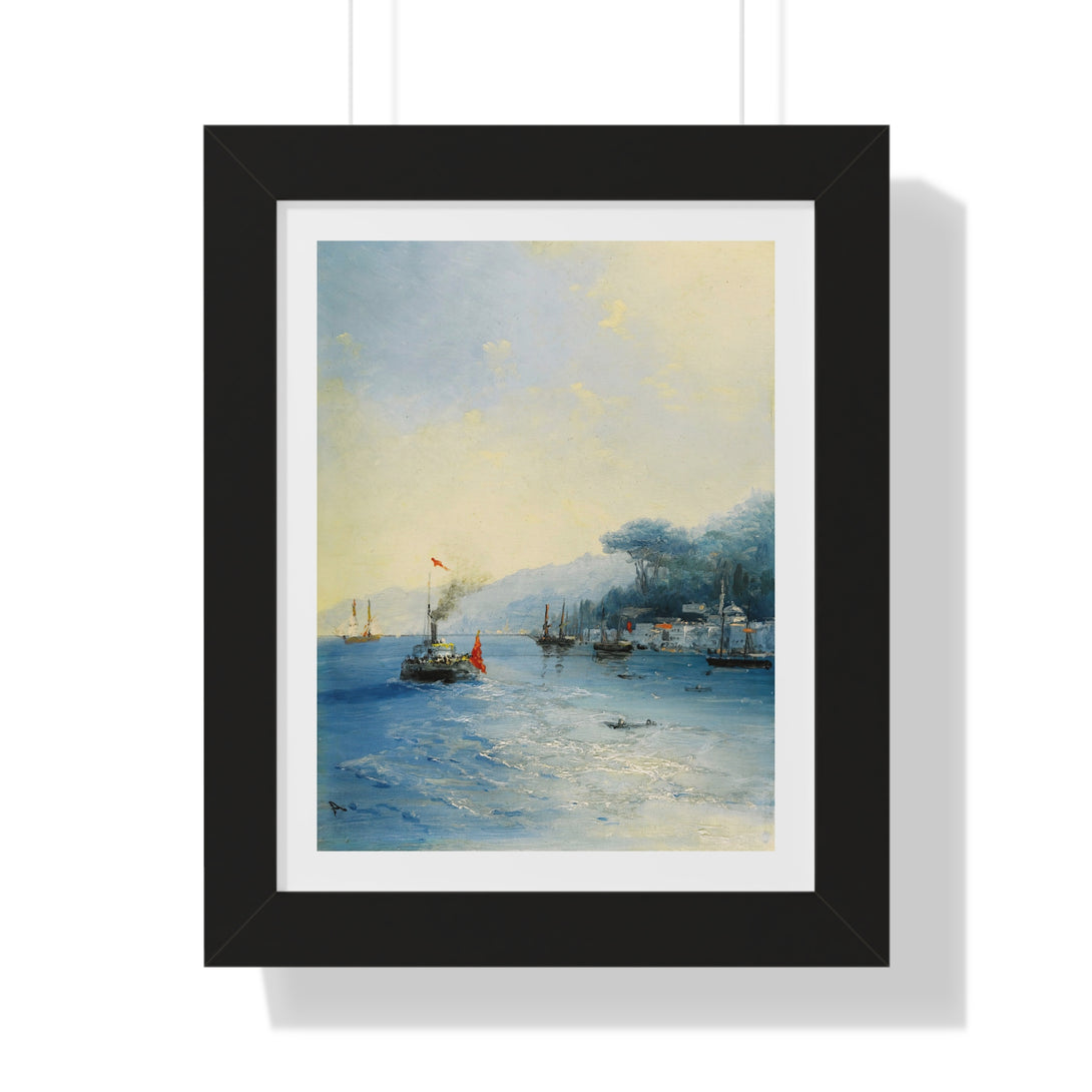 Shipping On The Bosphorus, Constantinople by Ivan Aivazovsky - Framed Print - Zapista