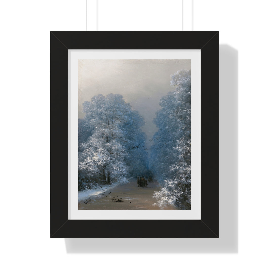 Winter Landscape by Ivan Aivazovsky - Framed Print - Zapista