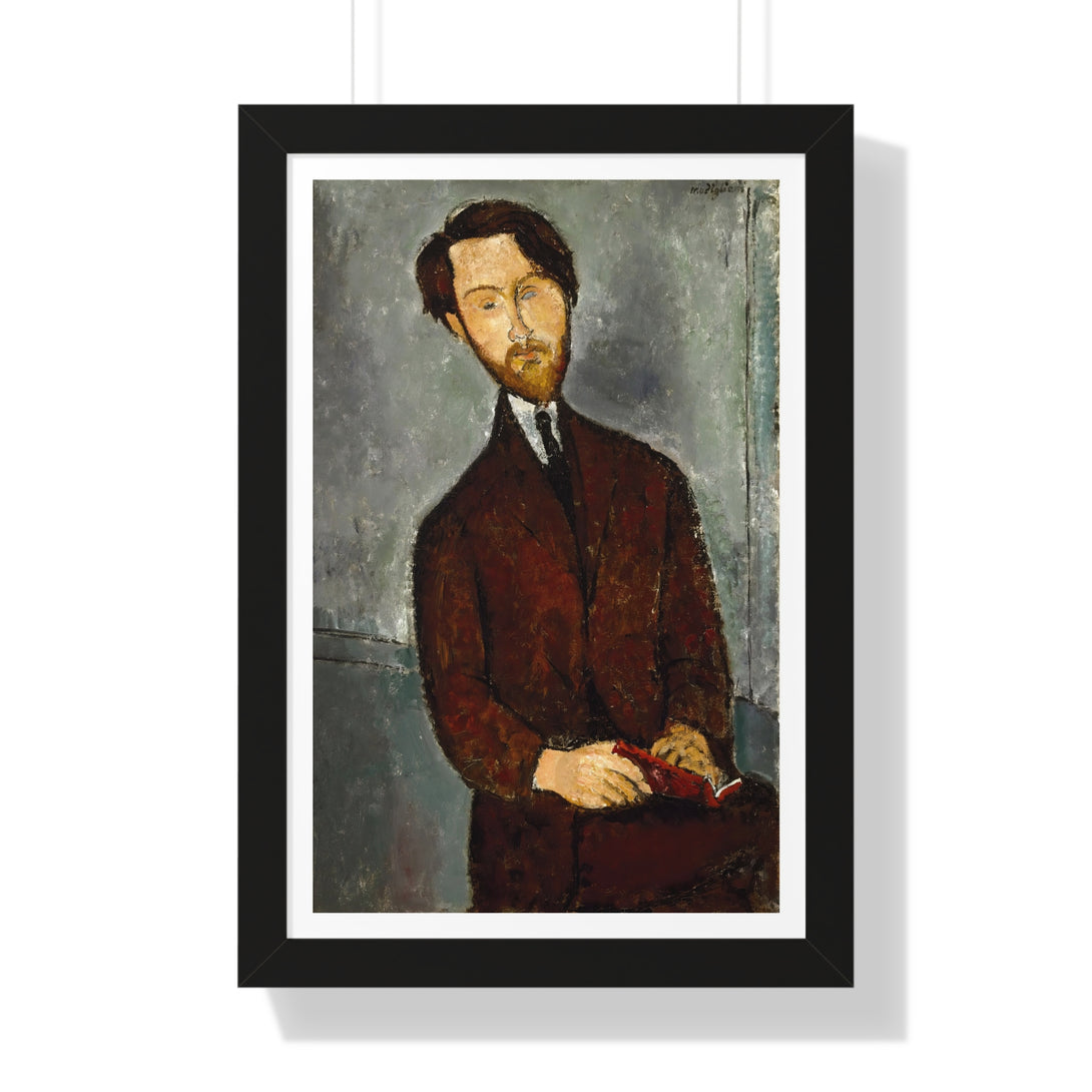 Léopold Zborowski by Amedeo Modigliani - Framed Print - Zapista