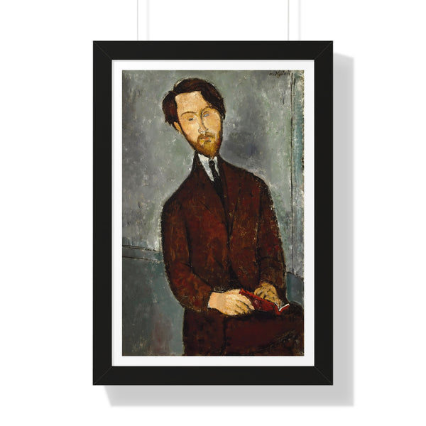 Léopold Zborowski by Amedeo Modigliani - Framed Print - Zapista