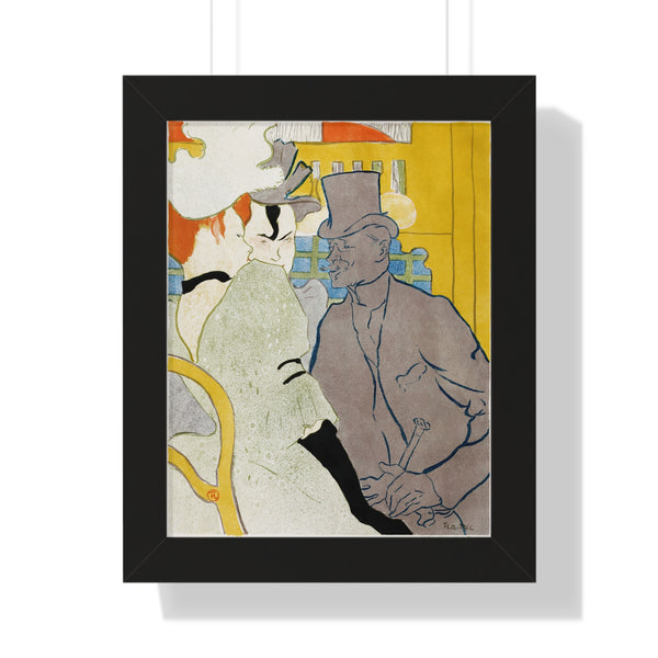 The Englishman at the Moulin Rouge by Henri de Toulouse-Lautrec - Framed Print - Zapista