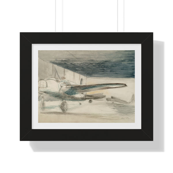 Bomber Lair by Paul Nash - Framed Print - Zapista