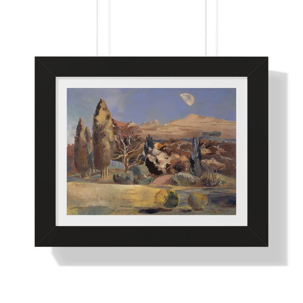 Landscape of the Moon’s First Quarter by Paul Nash - Framed Print - Zapista