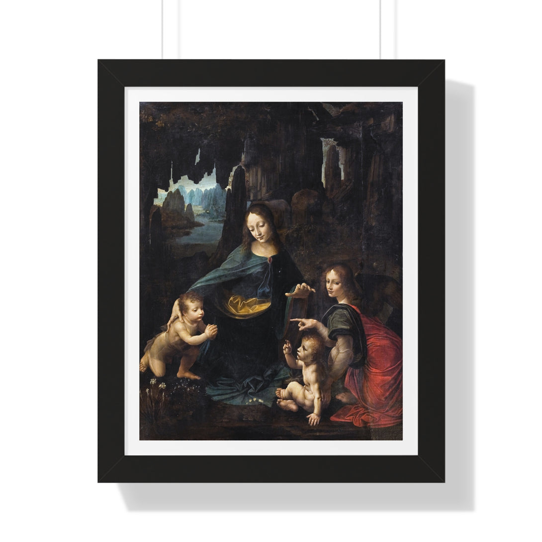 Virgin of the Rocks by Leonardo da Vinci - Framed Print - Zapista