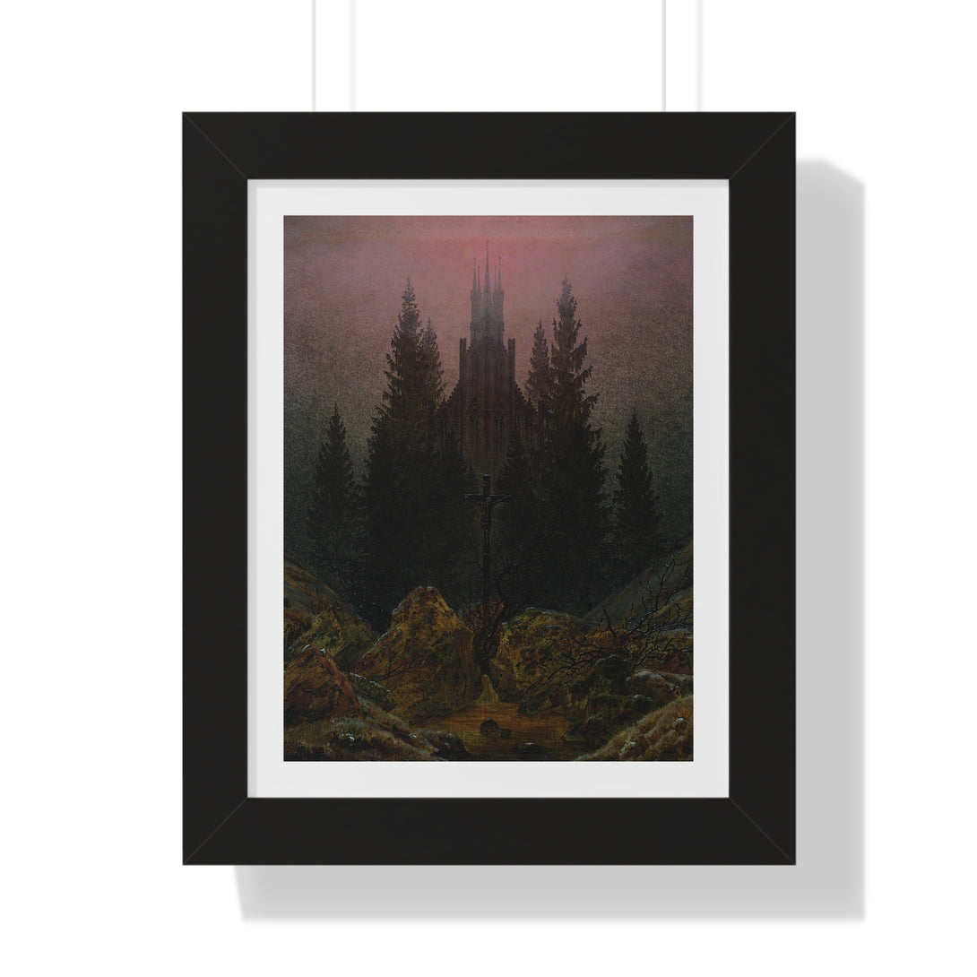 The Cross in the Mountains by Caspar David Friedrich - Framed Print - Zapista