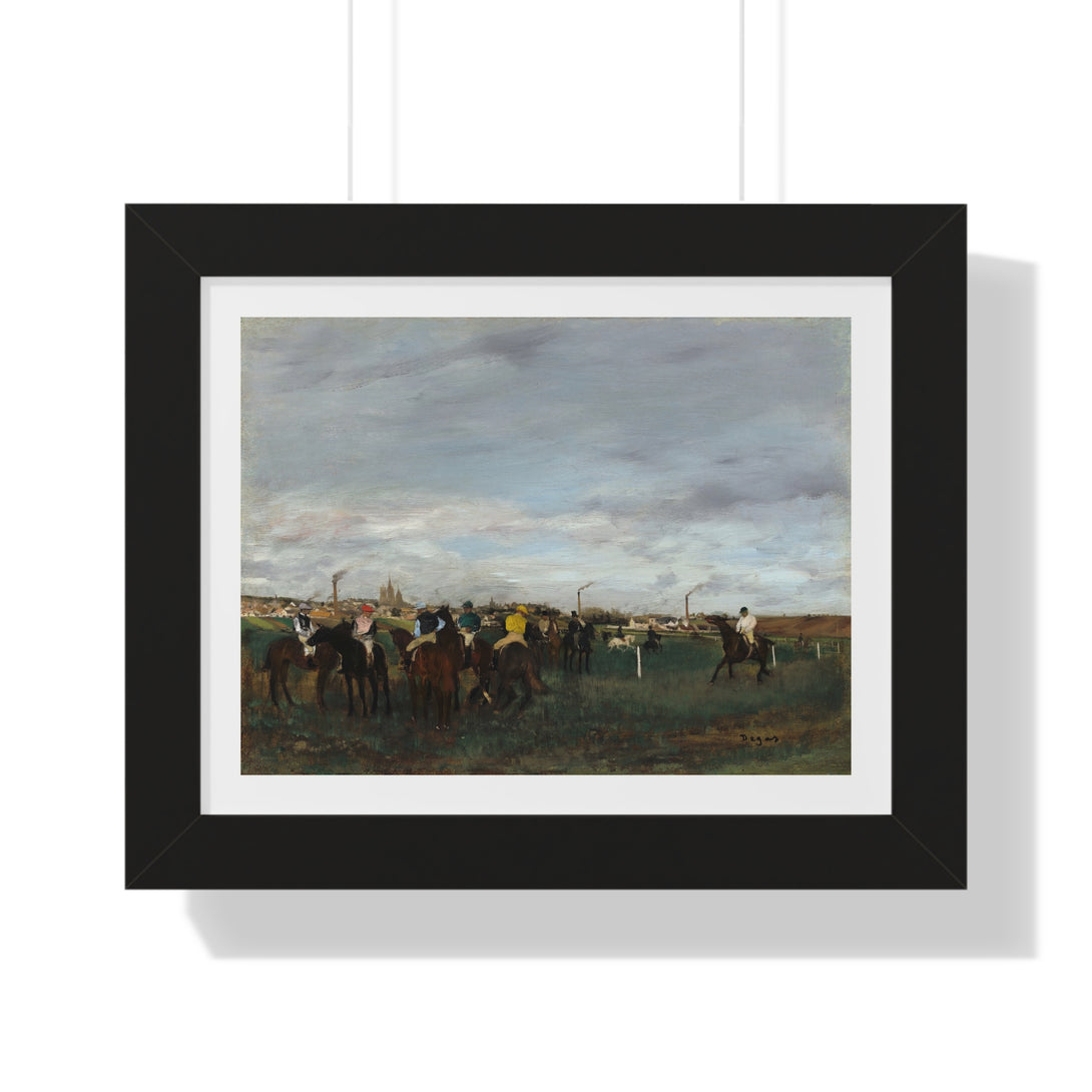 The Races by Edgar Degas - Framed Print - Zapista