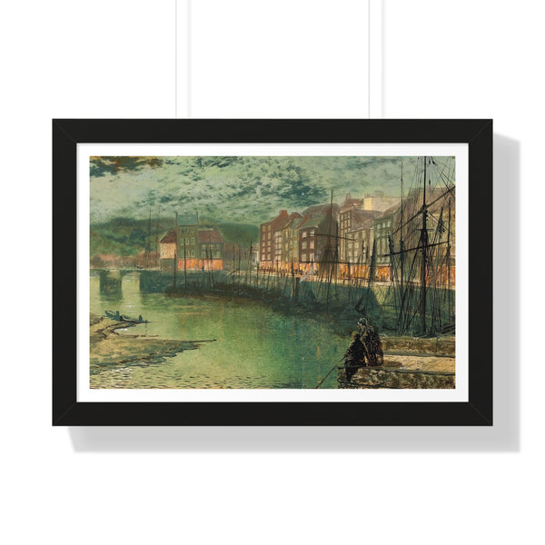 Whitby Docks by John Atkinson Grimshaw - Framed Print - Zapista