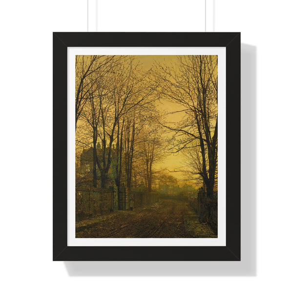 October After Glow by John Atkinson Grimshaw, 1885 - Framed Print - Zapista