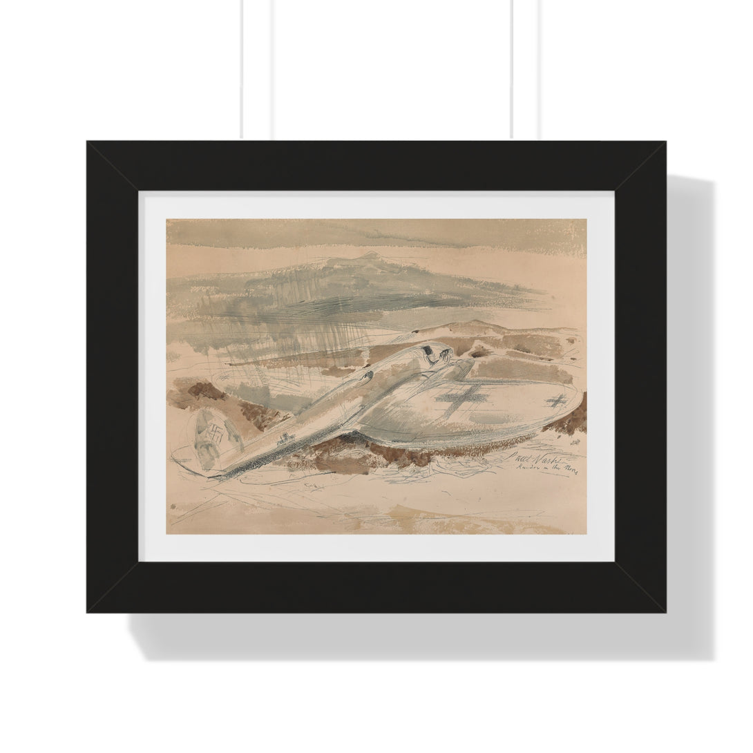 The Raider on the Moors by Paul Nash - Framed Print - Zapista