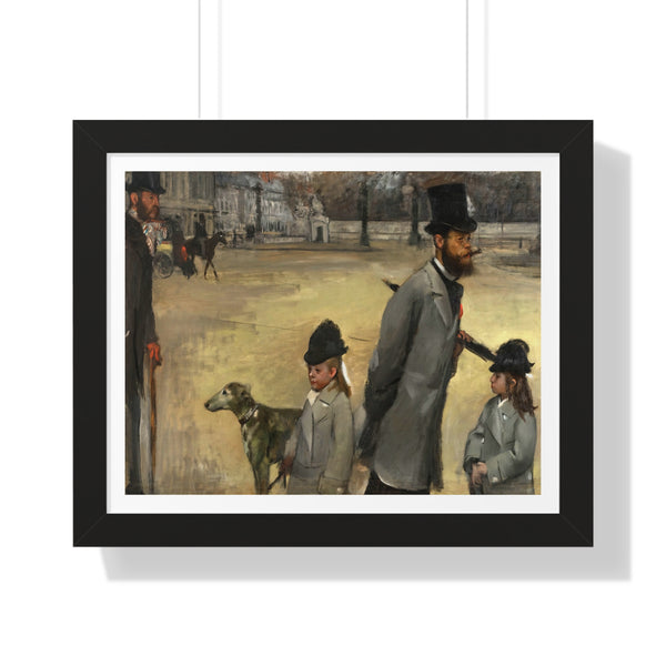 Place de la Concorde by Edgar Degas - Framed Print - Zapista