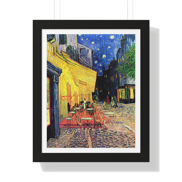 Cafe Terrace at Night - Framed Print